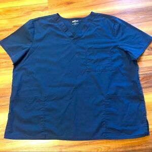 ScrubStar Scrub Top 2XL Navy Blue